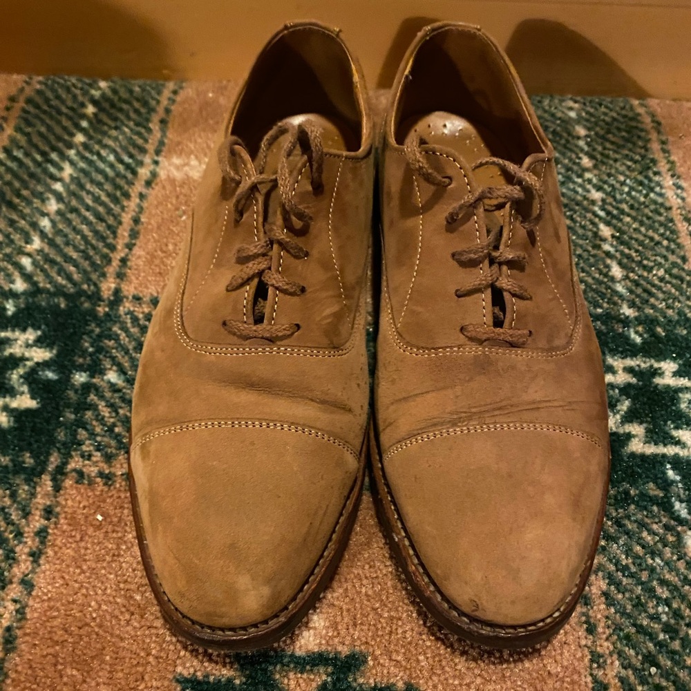 Tan, Walk-Over Size 9 Derby Shoes
